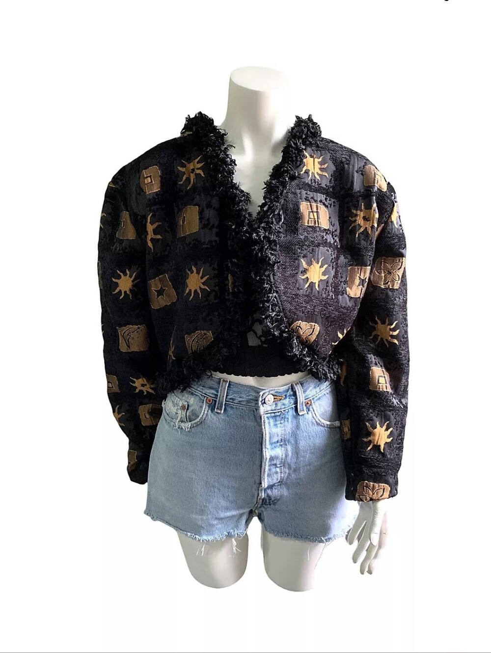 Vintage 90s Celestial Cropped Jacket